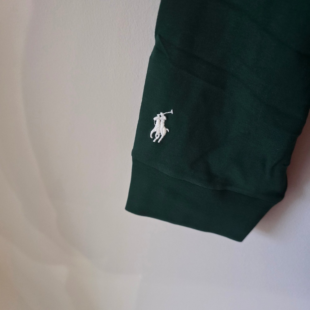 Polo Ralph Lauren Mens Green Long Sleeve Plaid Logo T-Shirt XXL Classic Fit NEW - Picture 6 of 9